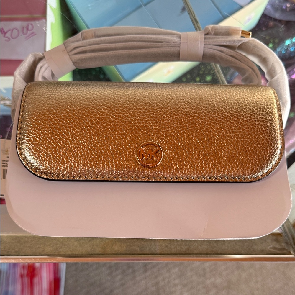 Michael Kors Gold Clutch